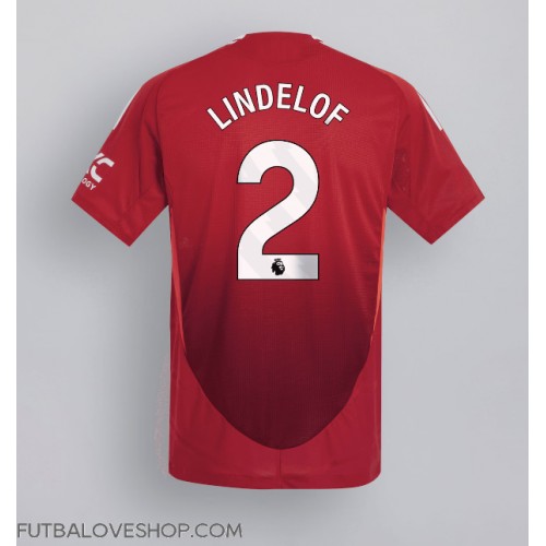 Dres Manchester United Victor Lindelof #2 Domáci 2024-25 Krátky Rukáv